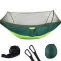 Portable Double Nylon Camping Hammock with Easy Hanging Mosquito Net for Outdoor Use
