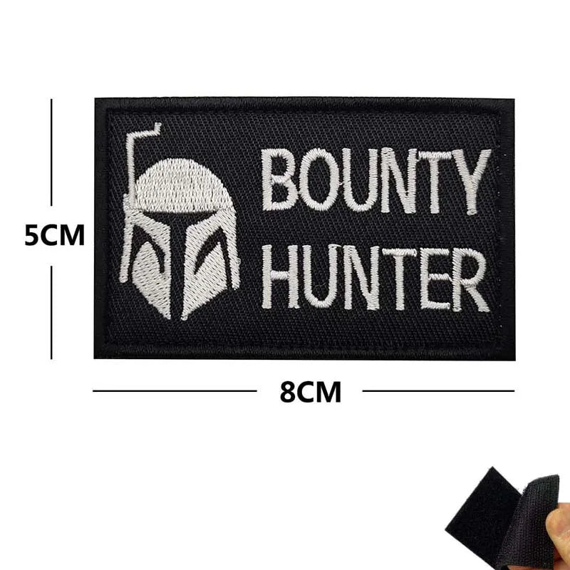 This Is The Way Art Patch Funny Mandalorian Tactical Badges Fabric Applique Embroidered Patch with Hook and Loop on Backpack