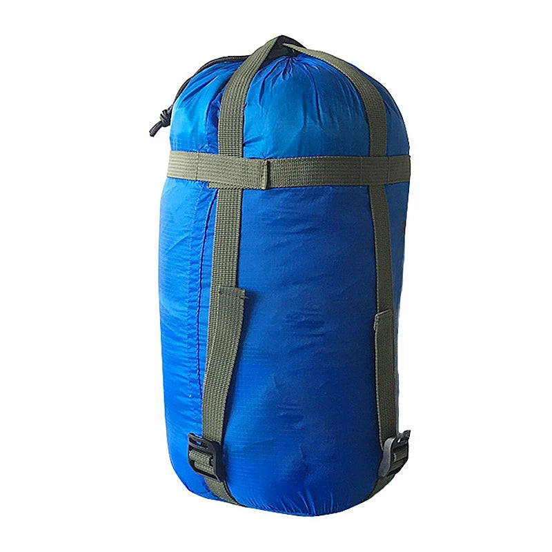 Outdoor Camping Sleeping Storage Bag 38*18cm Waterproof Compression Stuff Sack Drawstring Design Nylon Pack EDC Equipment