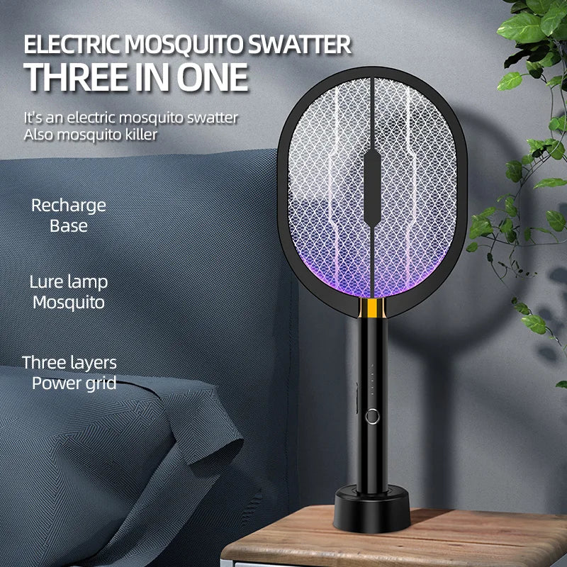 Mosquito Killer 3000V Anti Mosquitoes Electric Usb Killer Racket Fly Swatter Electric Traps Flies Insect Repeller Home Mosquito