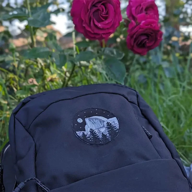 1PC Nature Explorer Embroidered Patch Iron On Travel Walker Lover Outdoor Badge DIY Gift For Clothes Cap Bag Jacket Trucker Hat