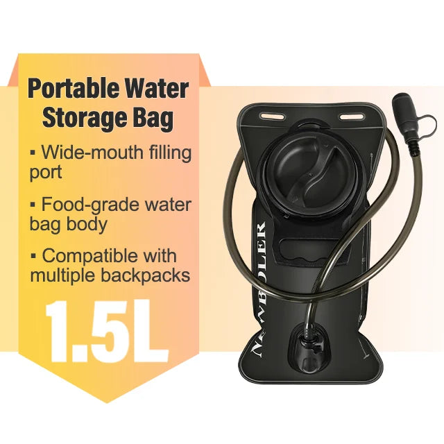 Hydration Bladder 1.5L/2L/3L Large Capacity Water Bladder Hydration Backpack Running Cycling Hiking Camping Backpack Water Bag
