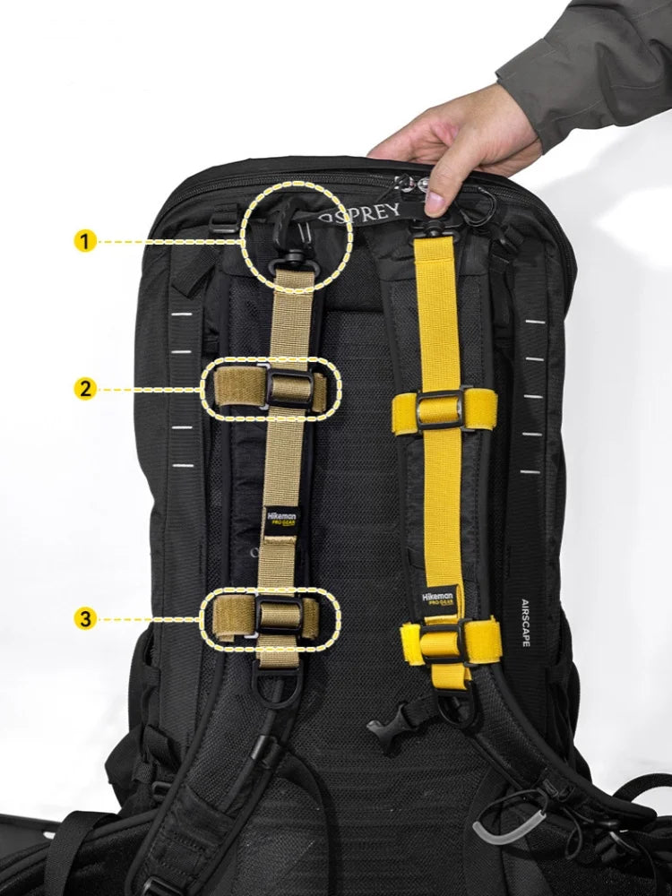 HIKEMAN Outdoor Backpack Shoulder Strap Expansion Strap Backpack Mountaineering Bag Modification Molle Plug-In Accessories