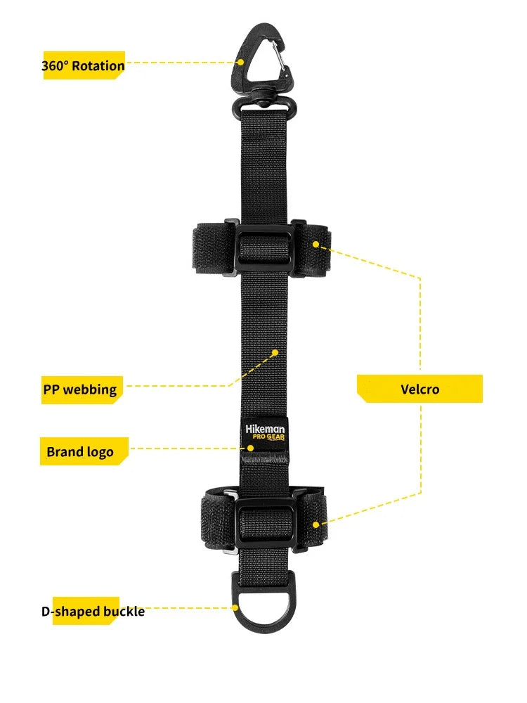 HIKEMAN Outdoor Backpack Shoulder Strap Expansion Strap Backpack Mountaineering Bag Modification Molle Plug-In Accessories