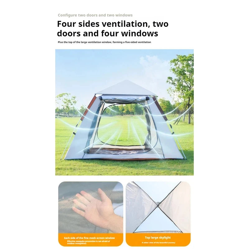 Pop Up Tents For Camping Automatic Quick-Opening Tent Sunshade Outdoor Self-Driving Travel Camping Tent Portable Fishing Hiking