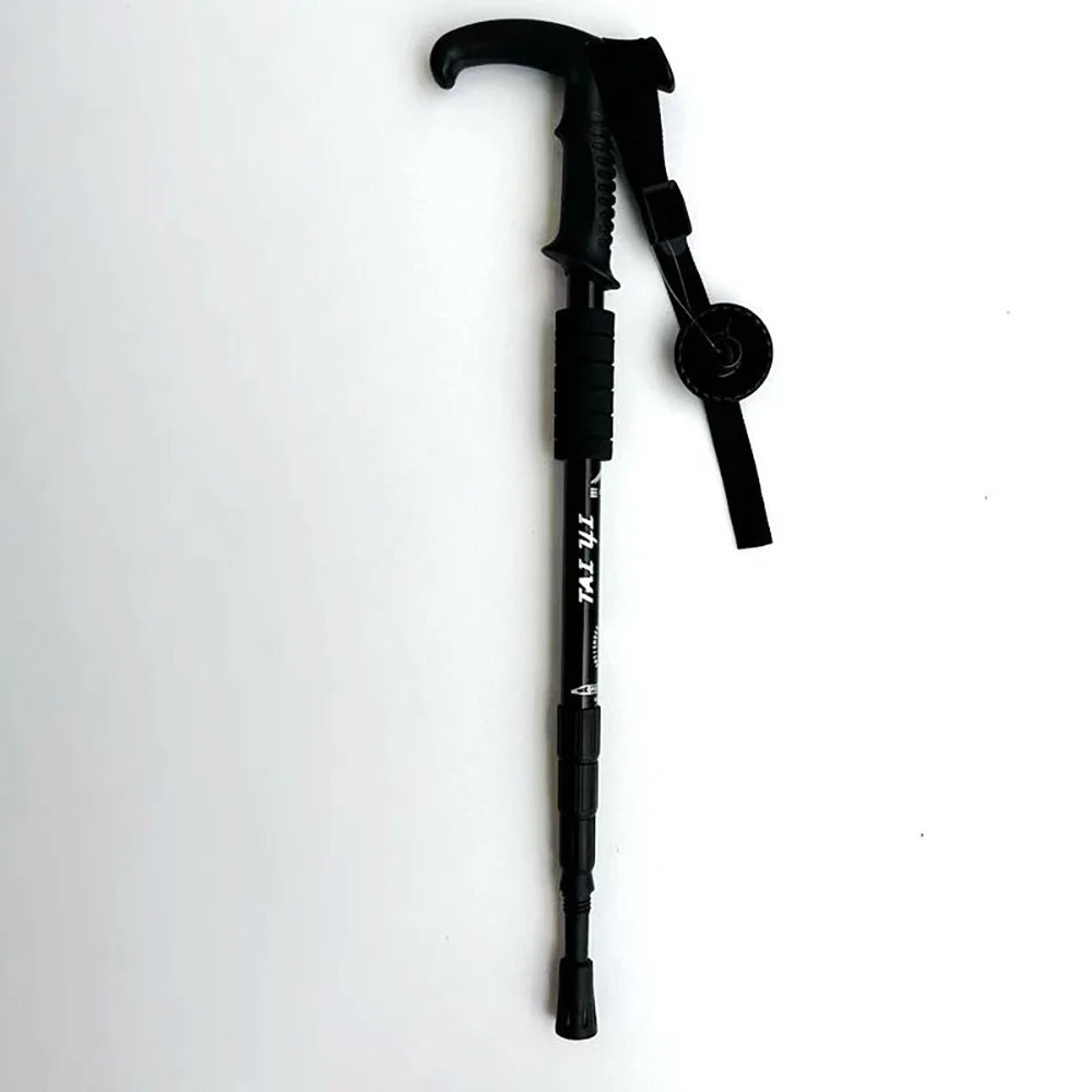 Adjustable Aluminum Alloy Hiking Poles 52-110cm for Outdoor Camping Mountain Climbing Travel with Straight/T Handle Options