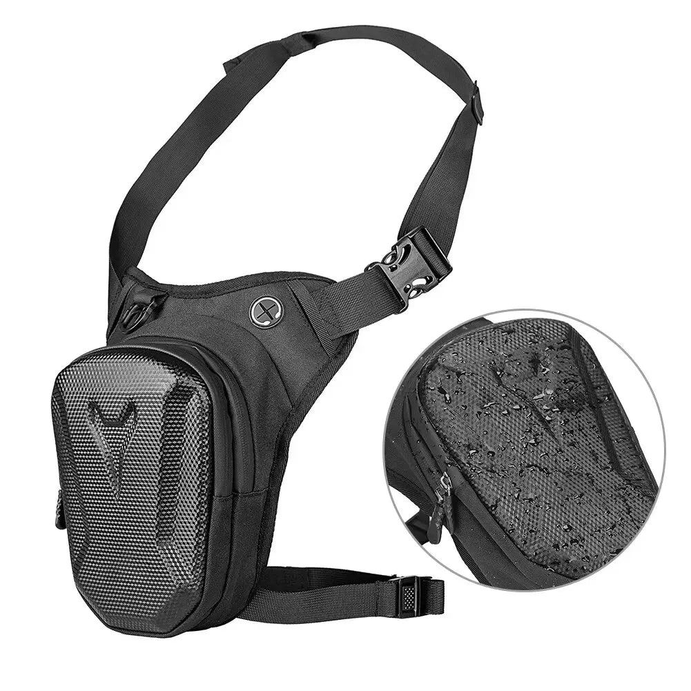 Motorcycle Leg Side Bag EVA Hard Shell Outdoor Casual Waist Bags Motorbike Mobile Phone Purse Hip Bum Pack