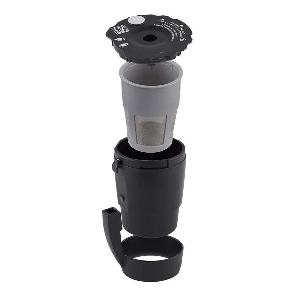 2 Pack Universal Reusable Coffee Filter Refillable Ground Coffee Filter Compatible with Keurig My K-Cup 2.0 Home Coffee Makers