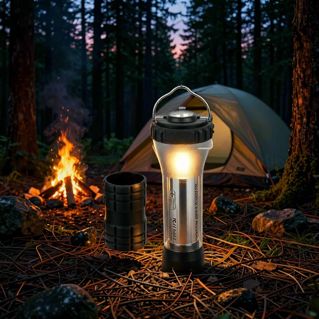 LED Lighthouse Camping Lantern USB Rechargeable 3000mAh Portable Flashlight Tent Light Outdoor Emergency Lamp for Hiking Camping