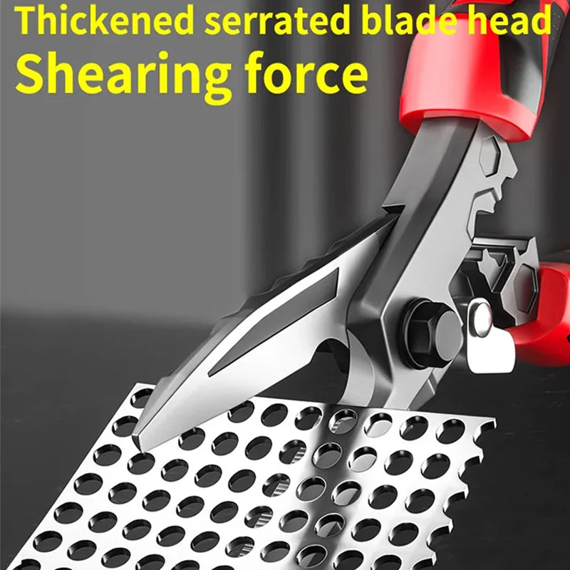 Multi-functional Electrician Scissors Practical Hand Tool for Cutting Cable and Metal Sheet in Repair Work