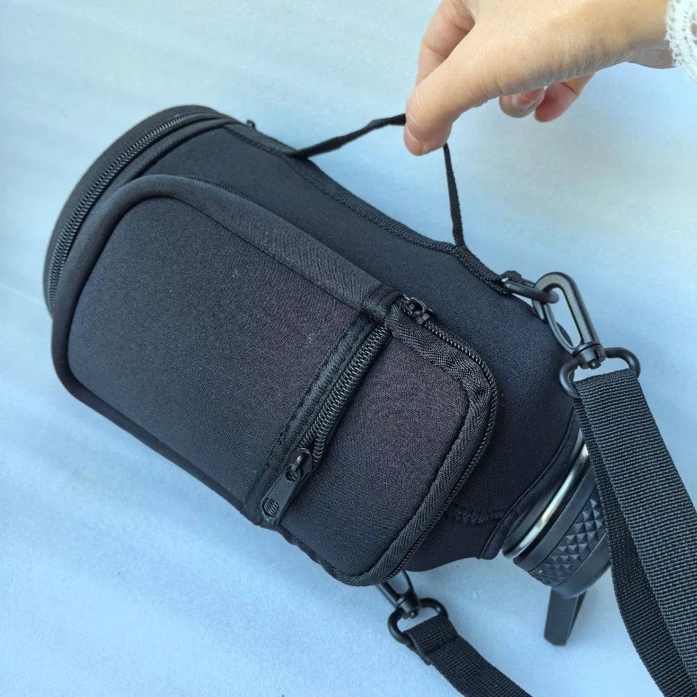 Portable Water Bottle Bag Large Capacity with Adjustable Shoulder Strap Cup Insulated Protective Cover for 64/128OZ Space Cup