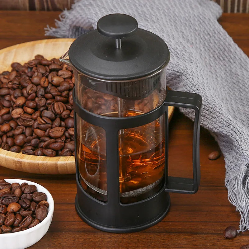 Outdoor Camping Portable Coffee Mocha Pot Coffee Filter Press Pot 600ml