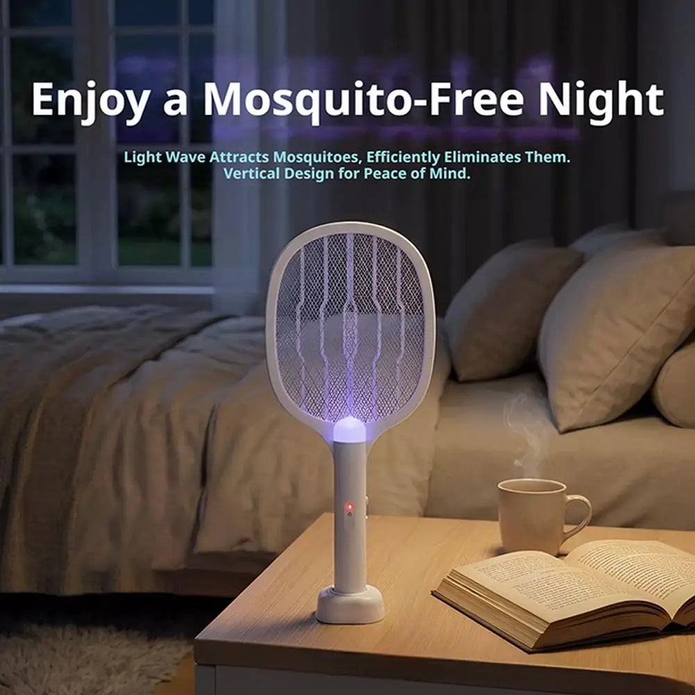 Mosquito Swatter USB Chargeable Mosquito Trap Flying Insect Repellent Electric Mosquito Swatter Lamp Mosquito Repellent