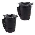 2 Pack Universal Reusable Coffee Filter Refillable Ground Coffee Filter Compatible with Keurig My K-Cup 2.0 Home Coffee Makers