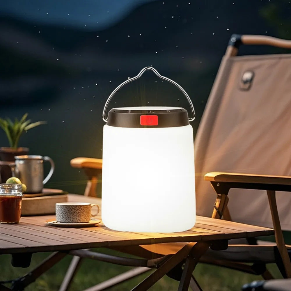 Solar LED Camping Lantern Waterproof Portable Emergency Camping Outdoor Tent Light for Power Outage Hiking Hurricane Patio Gazeb