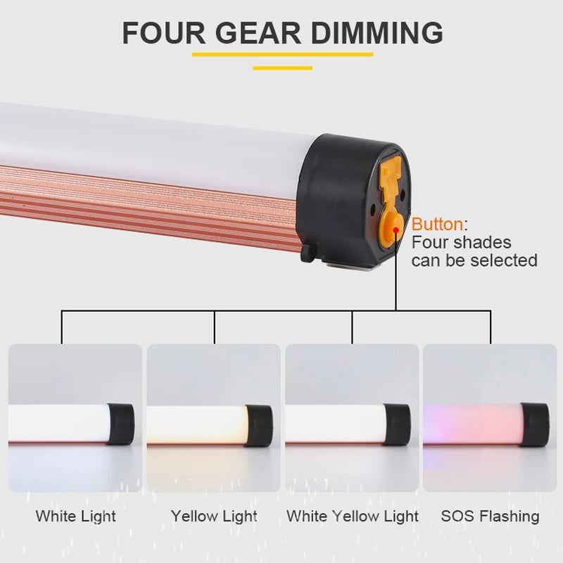 Camping Lantern Cabinet Lamp Rechargeable Bulb Outdoor Lighting Equipment Fishing Light Emergency Led Home Portable Lights