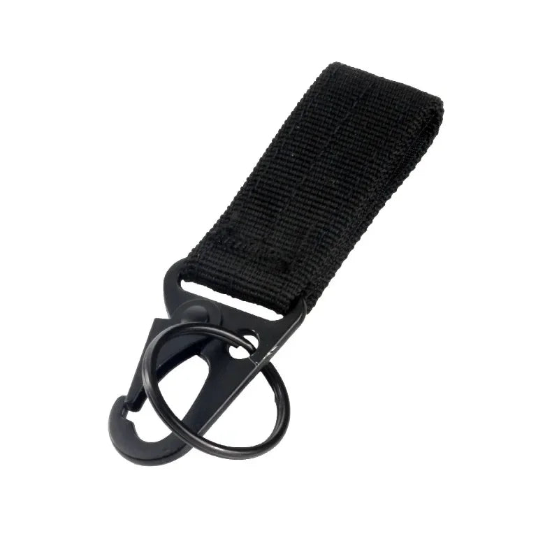 2pcs Outdoor Tactical Keychain Hiking Bag Accessories Multi-functional Webbing Eagle-beak Hook Hiking Hook