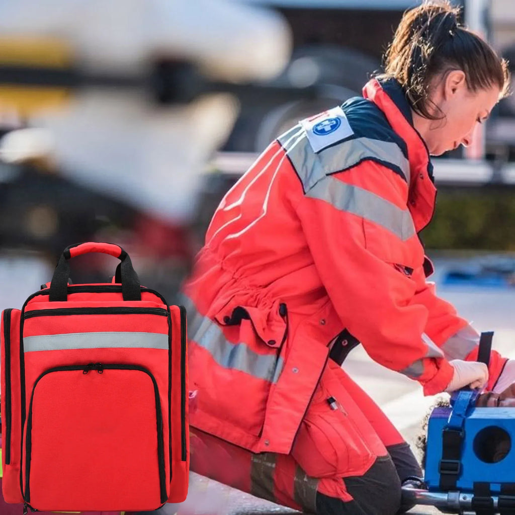 First Aid Kits Emergency Foldable Rescue Backpacks Large Capacity Sorted Storage Outdoor Camping Survival Kits Medical Kits