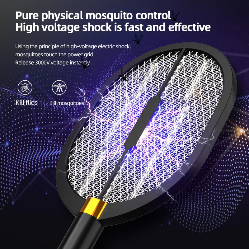 Mosquito Killer 3000V Anti Mosquitoes Electric Usb Killer Racket Fly Swatter Electric Traps Flies Insect Repeller Home Mosquito
