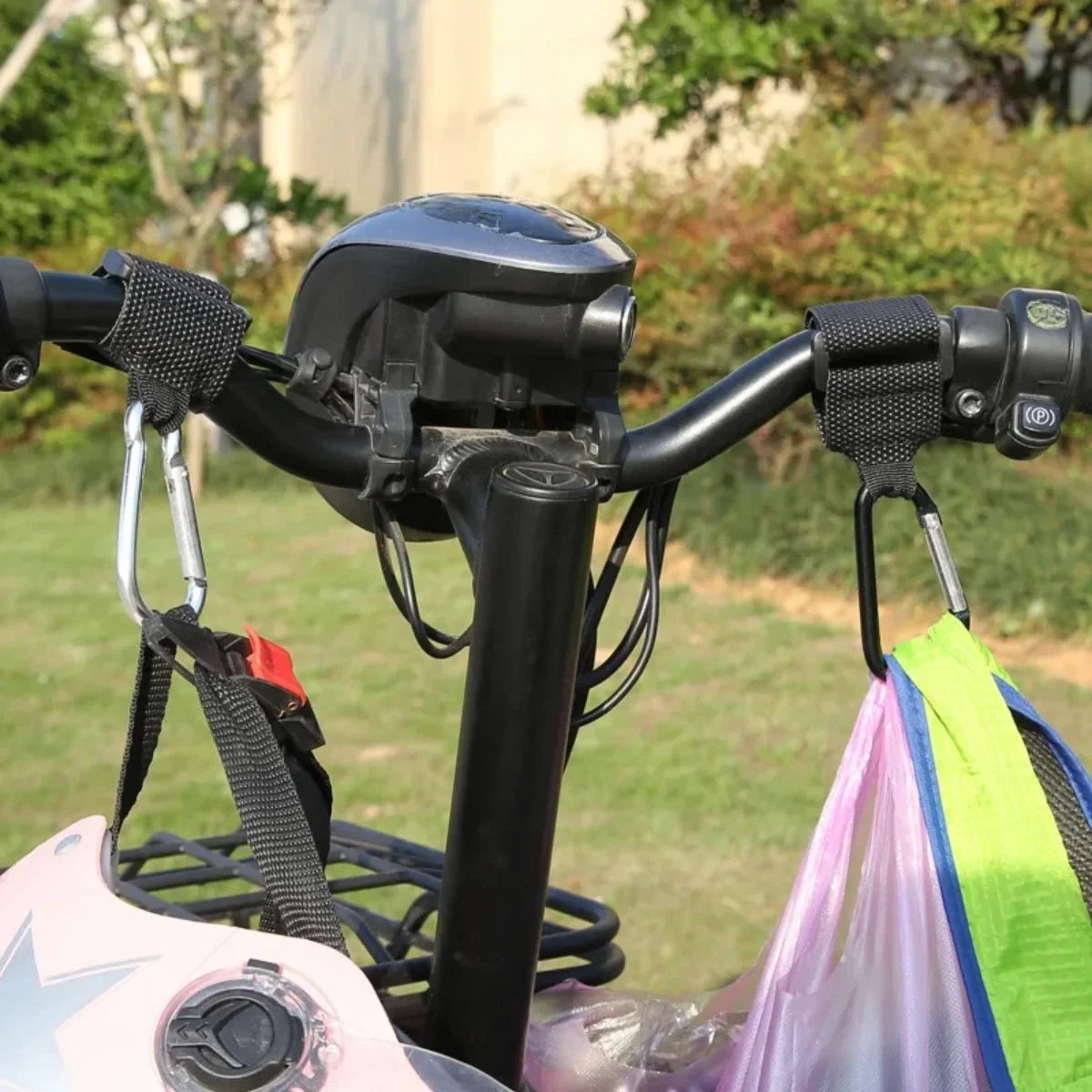 Motorcycle Hanging Hook with Lock Hooks for Autocycles Bike Electric Vehicle Storage Helmet Hanging Hook Handlebar Accessories