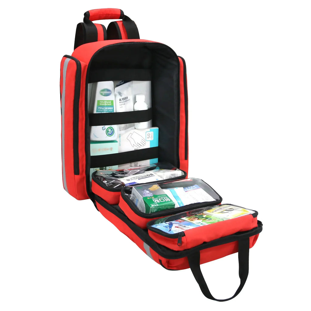 First Aid Kits Emergency Foldable Rescue Backpacks Large Capacity Sorted Storage Outdoor Camping Survival Kits Medical Kits