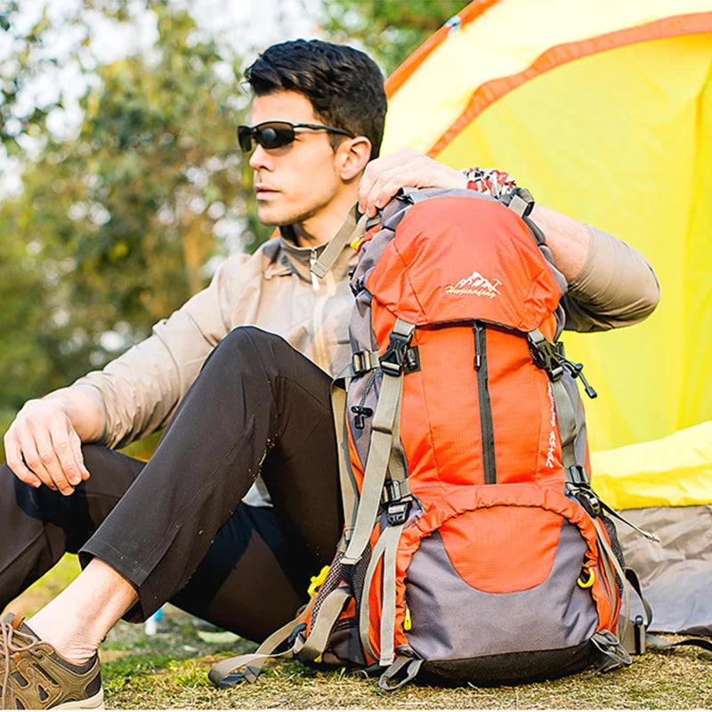 Hiking Camping Backpack 50L Women&Men Multi-function Outdoor Waterproof Large Capacity Trekking Travel Mountaineering Bags