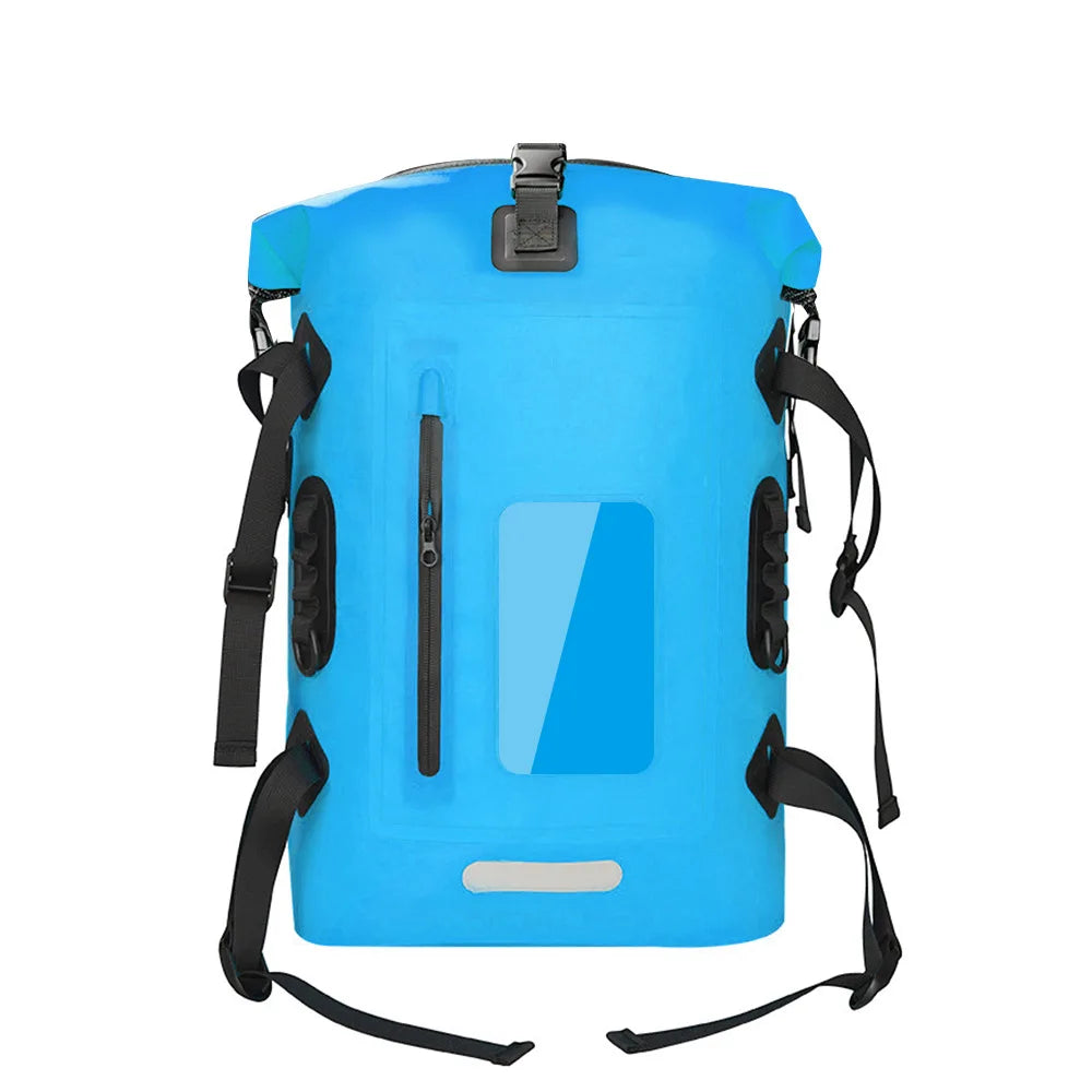 30L Waterproof Dry Bag Fishing Backpack Drift Swimming River Trekking Shoulder Bait Fishing Bucket Gear Diving Rafting Kayak Bag
