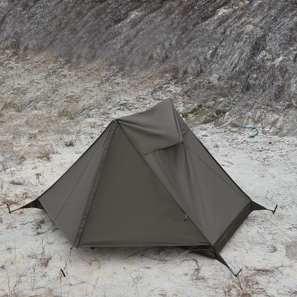 Ultralight 1–2 Person Backpacking Tent Trekking Pole Setup Waterproof Camping Tent Hiking Outdoor Travel Single Tent Solo Tent