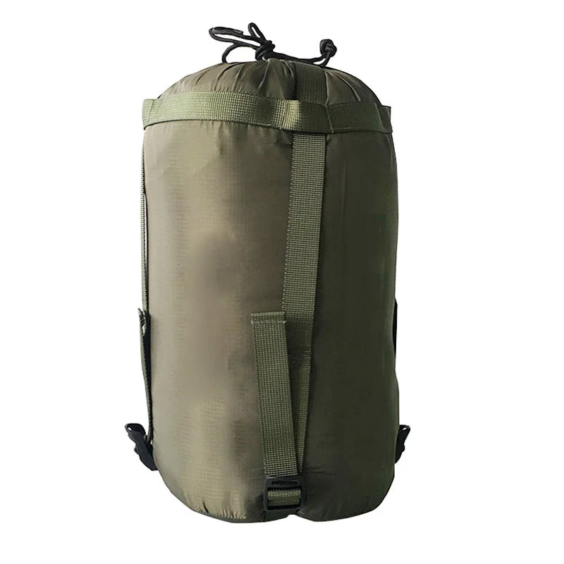 Outdoor Camping Sleeping Storage Bag 38*18cm Waterproof Compression Stuff Sack Drawstring Design Nylon Pack EDC Equipment