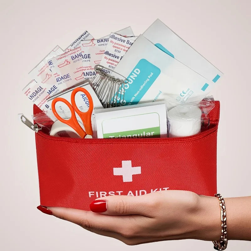 Portable 35pcs First Aid Kit 12 Items Emergency Medical Supplies Bag for Car Travel Home Outdoor Camping Survival Gear