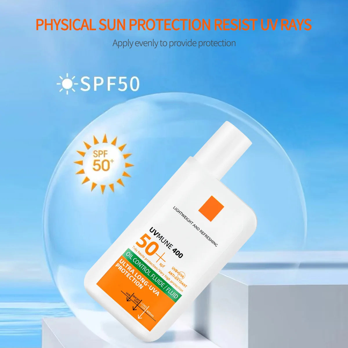 Mild Sunblock Cream Protect Skin Nourishing Moisturizing Repair Damaged Skin Natural Sunscreen Lotion For Summer Beach Outdoors