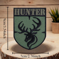 Hunter Deer Embroidery Patch Deer Head Antlers Hook and Loop Morale Badge Armband Backpack Hats Stickers Patches for Clothing