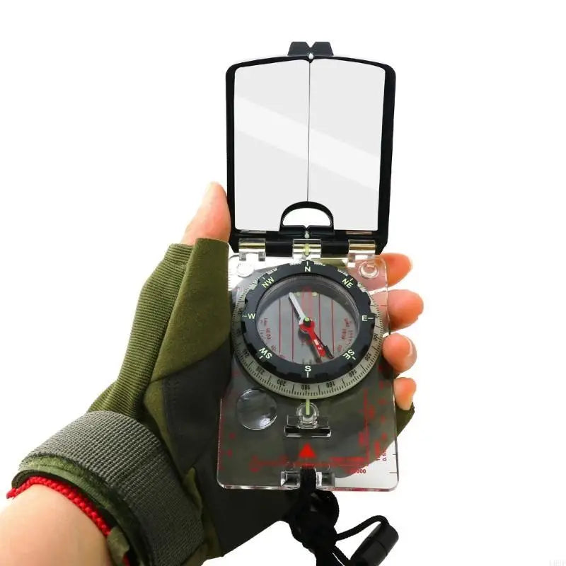 Sighting Mirror Compasses Orienteering Map Compasses Outdoor Hiking Backpacking Compasses for Map Reading and Navigation