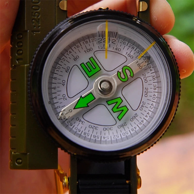 Multifunctional Compasses Phosphorescent Lensatic Compasses Portability Compasses for Survival Training