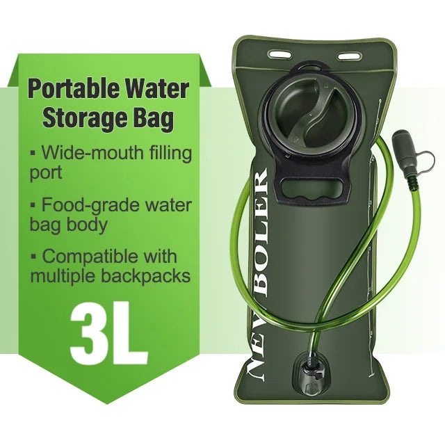 Hydration Bladder 1.5L/2L/3L Large Capacity Water Bladder Hydration Backpack Running Cycling Hiking Camping Backpack Water Bag