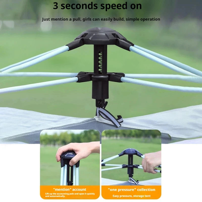 Pop Up Tents For Camping Automatic Quick-Opening Tent Sunshade Outdoor Self-Driving Travel Camping Tent Portable Fishing Hiking