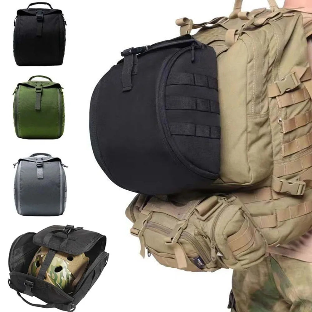 Tactical Fast Helmet Pack Helmet Storage Bag Outdoor Hiking Sports Motorcycle Cycling Carrying Pouch for Hunting Accessories