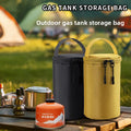 Camping Gas Canister Storage Bag Portable Cylindrical G5 Propane Tank Pouch for Lantern Shockproof Outdoor Hiking Tool Organizer
