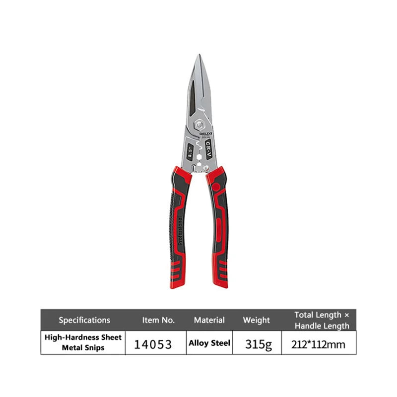 Multi-functional Electrician Scissors Practical Hand Tool for Cutting Cable and Metal Sheet in Repair Work