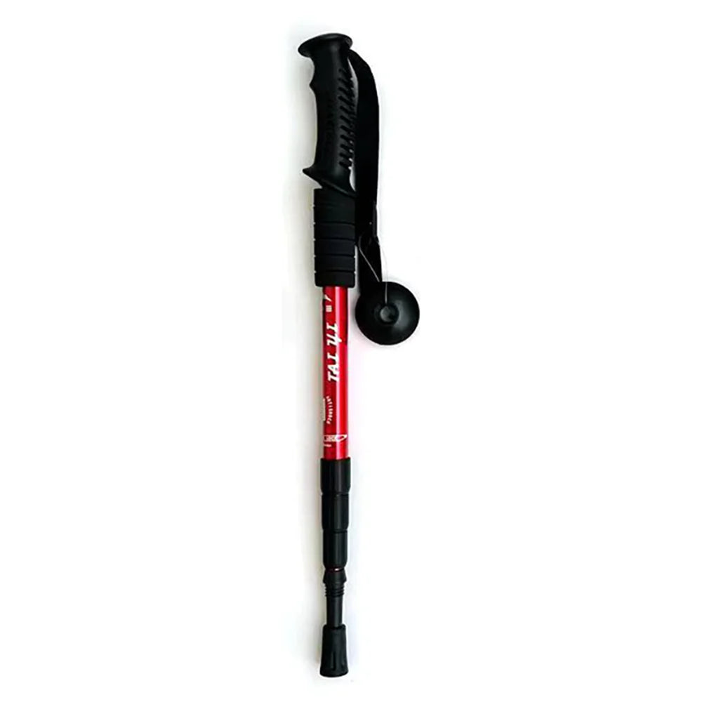 Adjustable Aluminum Alloy Hiking Poles 52-110cm for Outdoor Camping Mountain Climbing Travel with Straight/T Handle Options