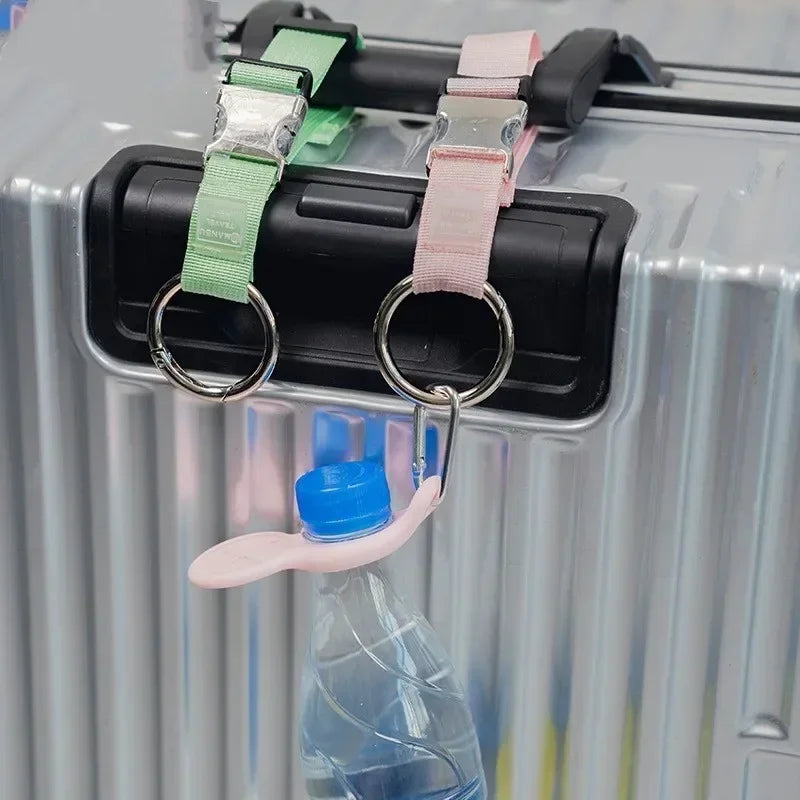 Convenient Luggage Straps Compartment External Hook Outdoor Hiking Bag Hanging Buckle Travel Trolley Case Connecting Rope Strap