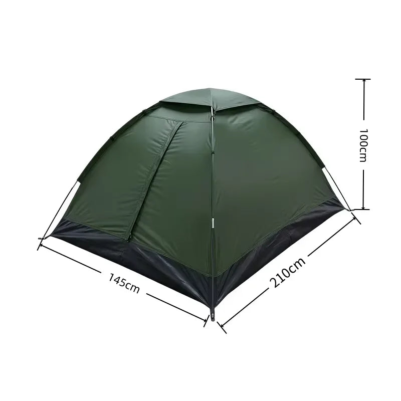 Ultralight tent for 2 persons – dual-layer door, sun shield. Essential camping equipment for outdoor hiking & adventure.