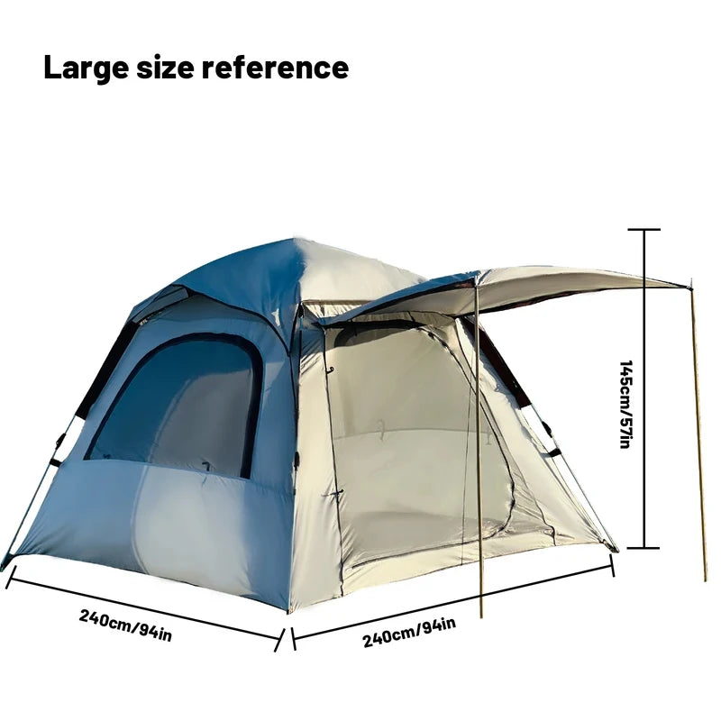 Pop Up Tents For Camping Automatic Quick-Opening Tent Sunshade Outdoor Self-Driving Travel Camping Tent Portable Fishing Hiking