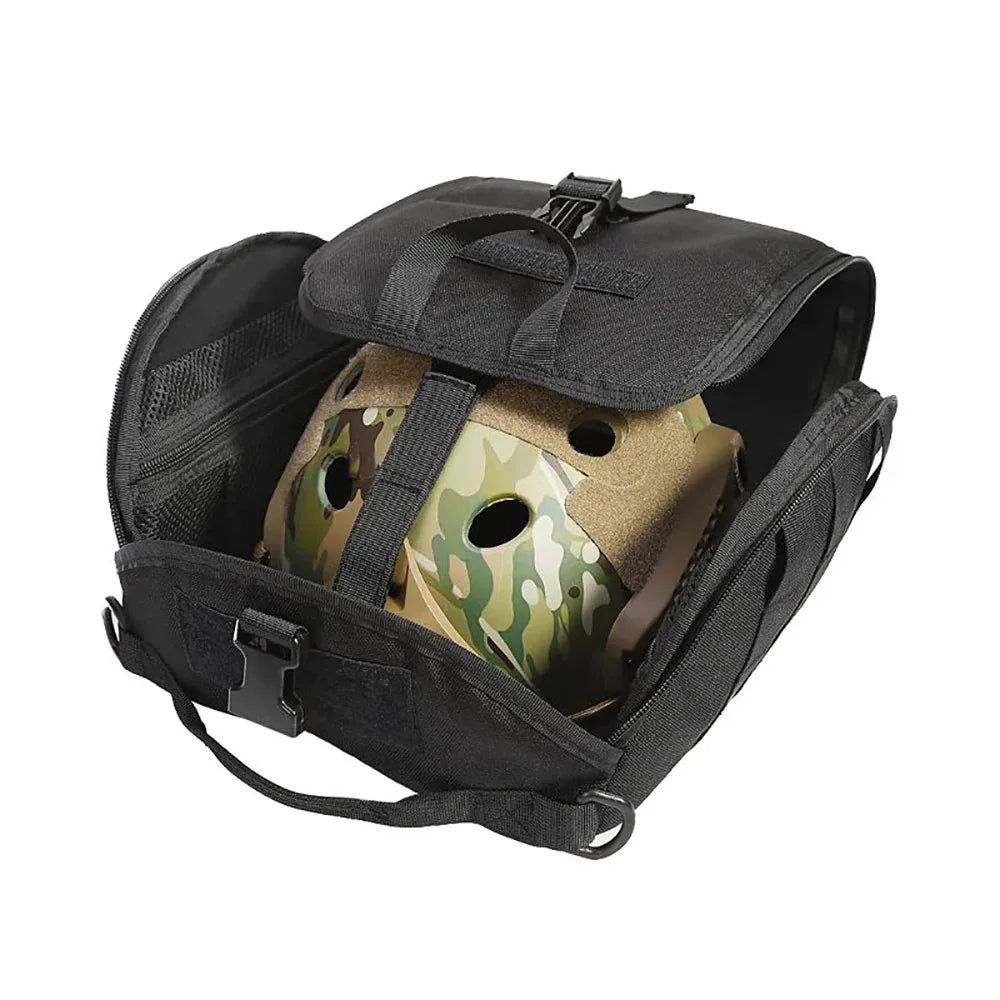 Tactical Fast Helmet Pack Helmet Storage Bag Outdoor Hiking Sports Motorcycle Cycling Carrying Pouch for Hunting Accessories
