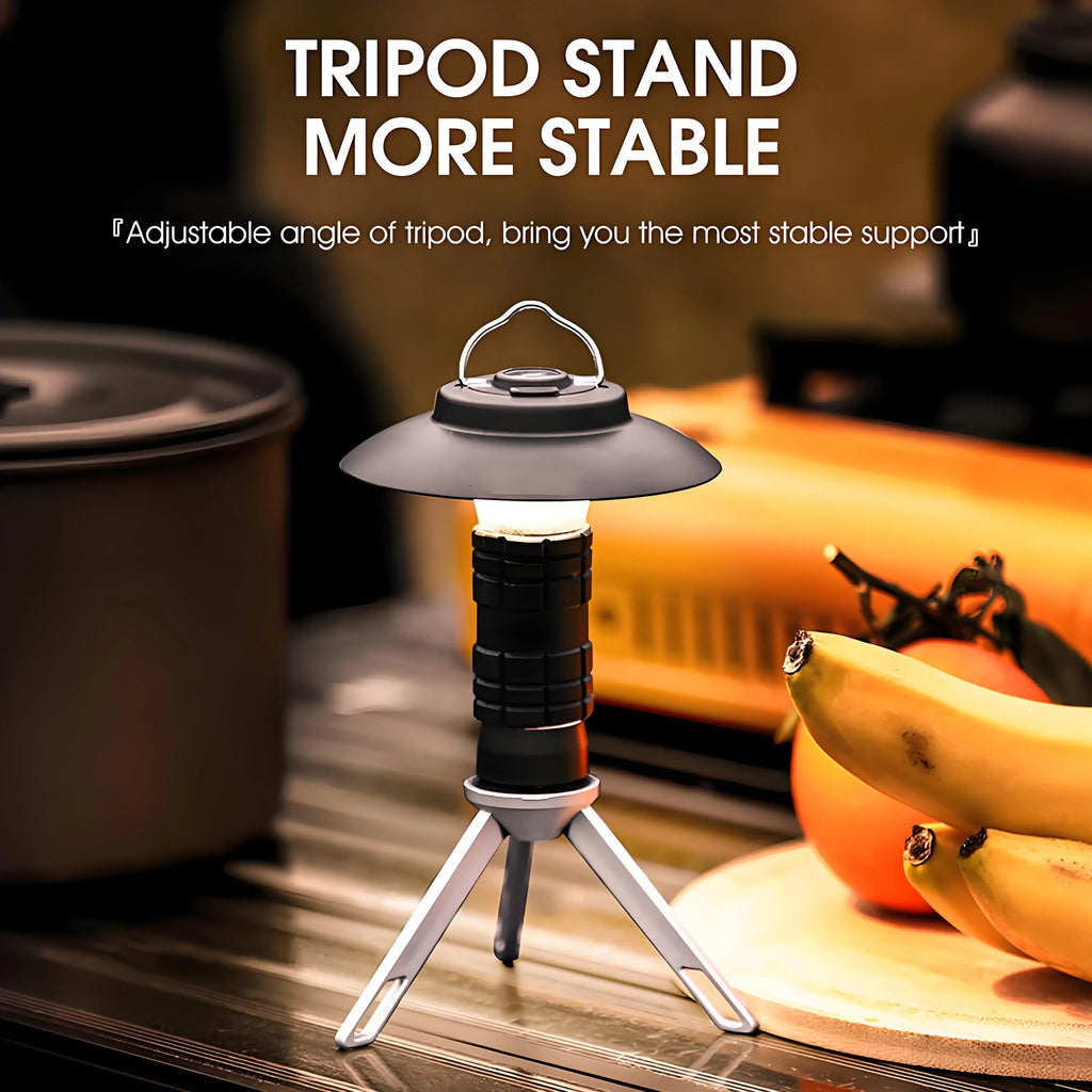 LED Lighthouse Camping Lantern USB Rechargeable 3000mAh Portable Flashlight Tent Light Outdoor Emergency Lamp for Hiking Camping
