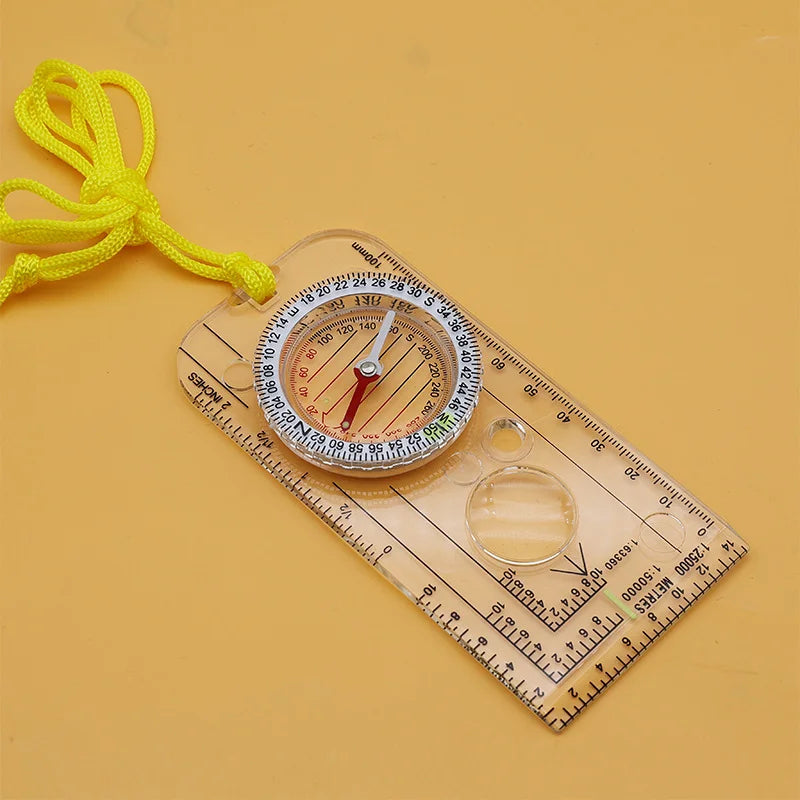 Scale Outdoor Map Compass Multifunctional Adventure Nautical Directional Compass Portable Outdoor Navigation Map