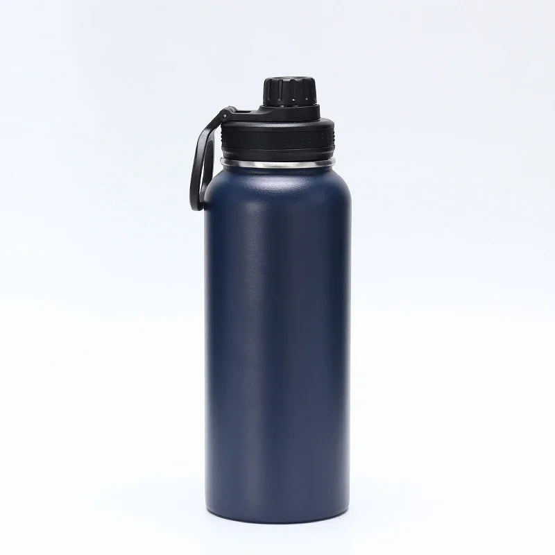 Printed logo 64oz 304 stainless steel insulated cup outdoor portable large capacity vacuum sports kettleCorporate custom gift