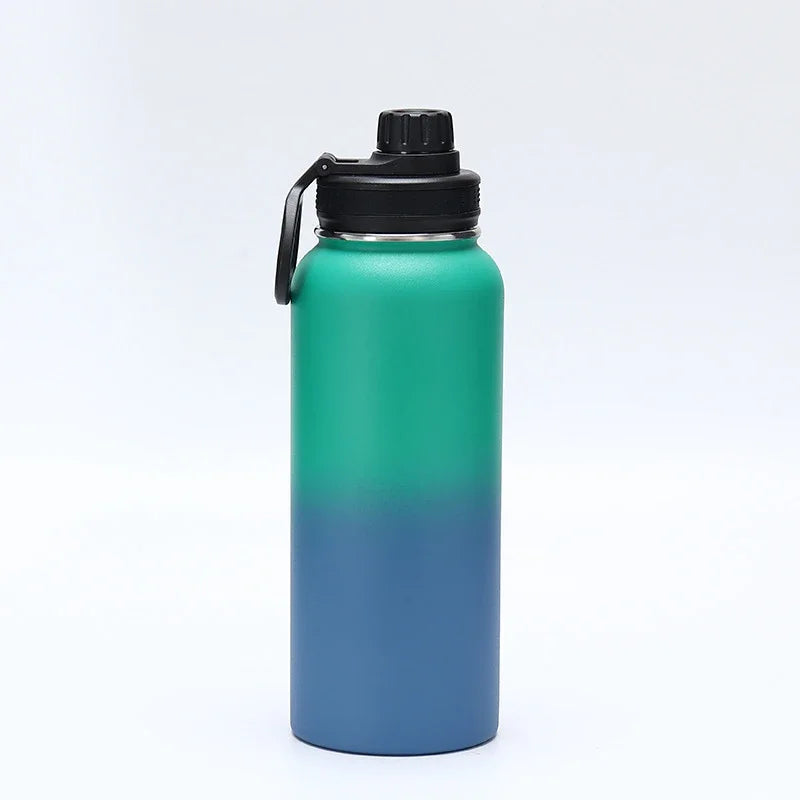Printed logo 64oz 304 stainless steel insulated cup outdoor portable large capacity vacuum sports kettleCorporate custom gift