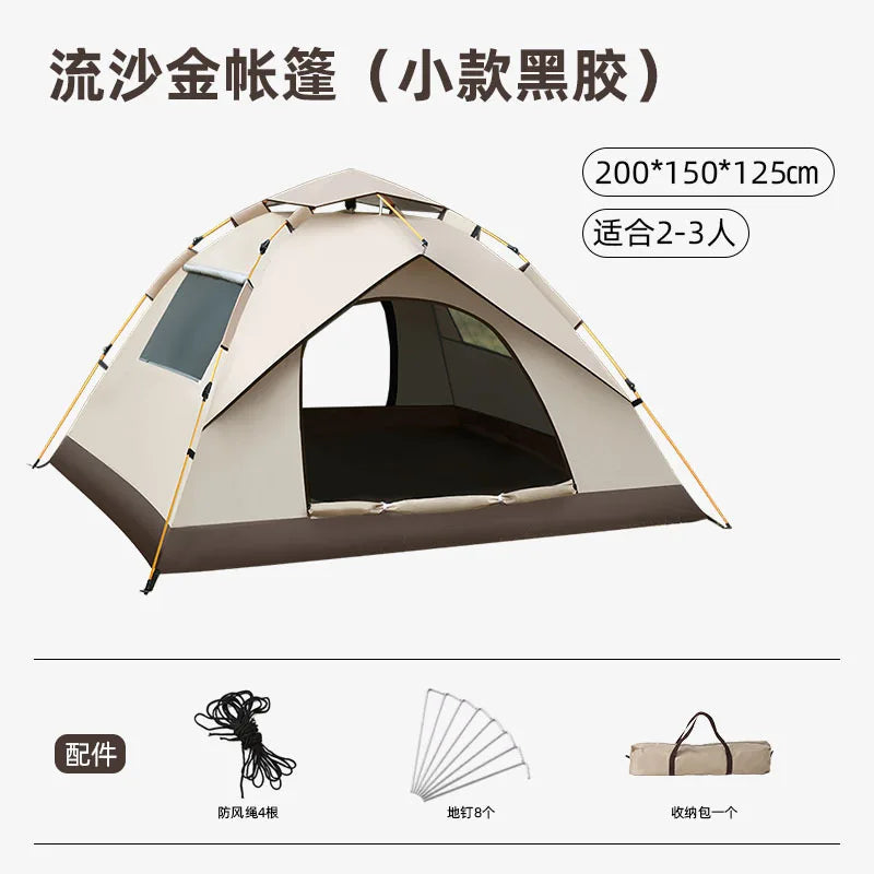 Automatic Instant Pop Up Tent, Waterproof & UV Protection, Camping Tent with Mosquito Net, Sun Shade for Outdoor Camping