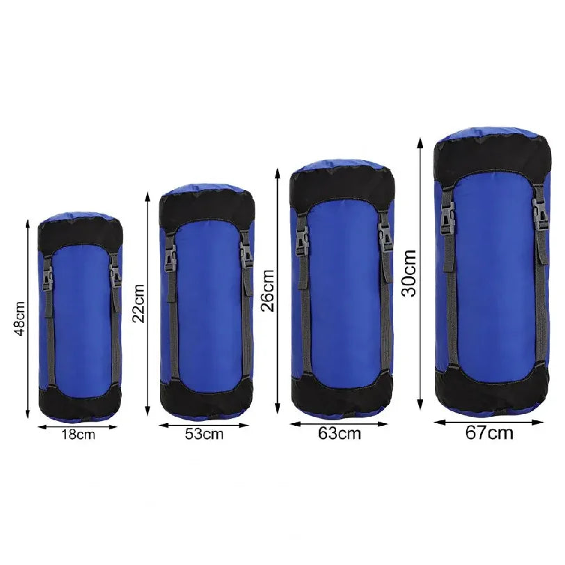 18/30/45/52-Liter Outdoor Sleeping Bag Compression Sack Large Capacity Adjustable Buckle Storage Bag Outdoor Gear Sleeping Bag